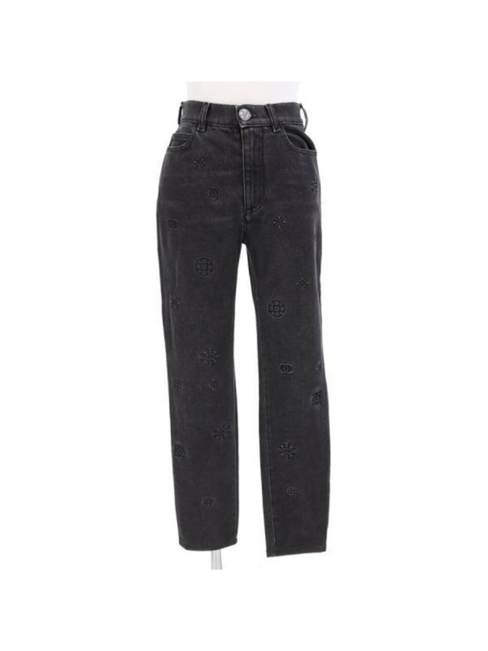 Chanel Denim Pants Black